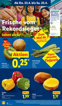 Spargel im Lidl Prospekt "LIDL LOHNT SICH" mit 68 Seiten (Mönchengladbach)