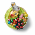 Lidl - Sitzhase mit Schleife Angebot im Prospekt Sitzhase mit Schleife bei Lidl im Prospekt "" für 2,19 €