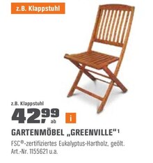 OBI Walldürn - Klappstuhl „GREENVILLE“* Klappstuhl „GREENVILLE“* Angebot bei OBI Walldürn im Prospekt ALLES MACHBAR