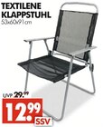 TEXTILENE KLAPPSTUHL im Angebot bei Wreesmann in Görlitz TEXTILENE KLAPPSTUHL Angebote bei Wreesmann Görlitz für 12,99 €
