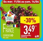 Aldi Sallanches - Promo Cerises Promo Cerises à 3,49 € dans le catalogue Aldi à Sallanches