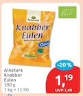 Knabber Eulen von Alnatura für 1,19 € bei budni im Angebot Knabber Eulen von Alnatura im aktuellen budni Prospekt