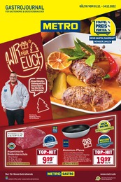 Supermarkt Prospekt von Metro Celle Metro Prospekt: "Gastro-Journal", 38 Seiten, 01.12.2022 - 14.12.2022