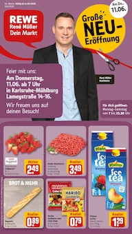 REWE Prospekt der Woche "Dein Markt" Seite 1, 08.06.2026 bis 13.06.2026 für Karlsruhe Aktueller REWE Prospekt "Dein Markt" Seite 1 von 20 Seiten für Karlsruhe