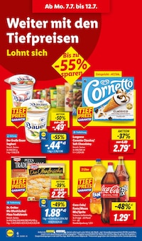 Coca Cola im aktuellen Lidl Prospekt (Chemnitz) Coca Cola im Lidl Prospekt "LIDL LOHNT SICH" mit 64 Seiten (Chemnitz)