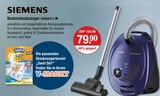 Staubsauger im V-Markt Prospekt Bodenstaubsauger von Siemens im aktuellen V-Markt Prospekt für 79,90 €