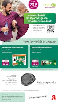 Aktueller mea - meine apotheke Prospekt "Unsere September-Angebote" Seite 1 von 4 Seiten für Helmstadt-Bargen