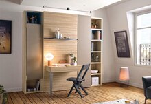 Armoire-lit 140 x 200 cm avec console extensible - Gautier à Paris Armoire-lit 140 x 200 cm avec console extensible en promo chez Gautier Paris à 4 032,00 €