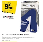 Béton Rapide Sans Malaxage - SACAMAT à 9,90 € dans le catalogue Tout Faire