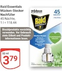 Aktuelles Raid Essentials Mücken-Stecker Nachfüller Angebot bei GLOBUS in Mannheim ab 3,79 €