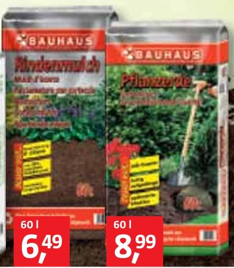 BAUHAUS Nürnberg - Rindenmulch oder Pflanzerde Rindenmulch oder Pflanzerde Angebot bei BAUHAUS Nürnberg im Prospekt Handzettel KW 36