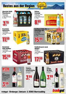 Bier im aktuellen Trinkgut Prospekt (Regensburg) Bier im Trinkgut Prospekt "Obertraublings Getränkemarkt!" mit 4 Seiten (Regensburg)