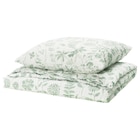 Bettwäsche-Set, 2-teilig weiß graugrün/Blumenmuster 140x200/80x80 cm im Angebot bei IKEA in Nürnberg Bettwäsche-Set, 2-teilig weiß graugrün/Blumenmuster 140x200/80x80 cm Angebote von NÅLBJÖRNBÄR bei IKEA Nürnberg für 24,99 €