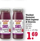 Demeter Shot Ingwer & Beeren im Angebot bei E center in Karlsruhe Demeter Shot Ingwer & Beeren Angebote von Voelkel bei E center Karlsruhe für 1,69 €