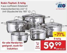Netto Marken-Discount Wolfenbüttel - Rubin Topfset Rubin Topfset Angebot bei Netto Marken-Discount Wolfenbüttel im Prospekt "GARANTIERT NIRGENDWO GÜNSTIGER"