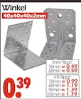 Winkel ohne Rippe 50mm bei Wreesmann im Prospekt "" für 0,39 €