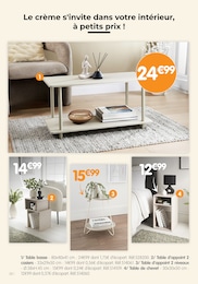 Prix et réduction Table D'appoint dans le prospectus B&M en cours Offre Table D'appoint dans le catalogue B&M du moment à la page 20
