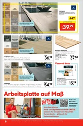 Arbeitsplatten Angebot im aktuellen Hellweg Prospekt auf Seite 8