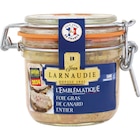 Foie gras entier de canard - JEAN LARNAUDIE en promo chez Carrefour Avignon à 16,49 €