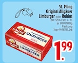 Limburger im EDEKA Prospekt Limburger von St. Mang im aktuellen EDEKA Prospekt für 1,99 €