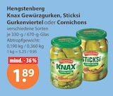 Knax Gewürzgurken von Hengstenberg im aktuellen V-Markt Prospekt für 1,89 €
