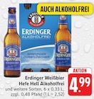 Weißbier Hefe Hell Alkoholfrei im Angebot bei Trinkgut in Maintal Weißbier Hefe Hell Alkoholfrei Angebote von Erdinger bei Trinkgut Maintal für 4,99 €