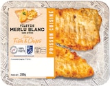 Filet de Merlu Fish & Chips MSC - Producteurs et Commercants à 3,19 € dans le catalogue Intermarché Express