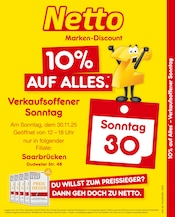 Aktueller Netto Marken-Discount Saarbrücken Prospekt "10% auf ALLES" mit 2 Seiten
