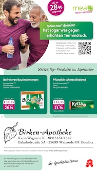 Aktueller mea - meine apotheke Prospekt "Unsere September-Angebote" Seite 1 von 4 Seiten für Bomlitz