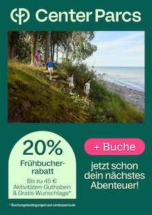 Wasser im Center Parcs Prospekt "20% Frühbucherrabatt" mit 1 Seiten (Dortmund)