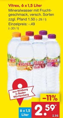 Netto Marken-Discount Schorndorf - Mineralwasser mit Fruchtgeschmack Mineralwasser mit Fruchtgeschmack Angebot bei Netto Marken-Discount Schorndorf im Prospekt "Fisch verliebt? Dann geh doch zu Netto!"