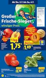 Lidl Romanasalat im Prospekt 