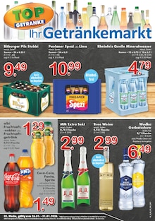 Cola im TOP Getränke Prospekt "Aktuelle Angebote" mit 4 Seiten (Rheda-Wiedenbrück)