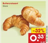 Aktuelles Buttercroissant Angebot bei Netto Marken-Discount in Salzgitter ab 0,33 €
