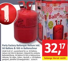 BAUHAUS Bexbach - Party Factory Ballongas Helium Party Factory Ballongas Helium Angebot bei BAUHAUS Bexbach im Prospekt "Handzettel KW 36"