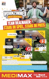 Aktueller MEDIMAX Elektromärkte Prospekt in Haan und Umgebung, "TEAM DEALMAKER: STARK IM SPIEL, STARK IM PREIS" mit 11 Seiten, 22.05.2026 - 29.05.2026