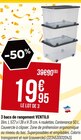 3 bacs de rangement - VENTILO - Bricorama 3 bacs de rangement - VENTILO à 19,95 € dans le catalogue Bricorama
