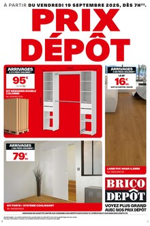 Prospectus Brico Dépôt à Villars-en-Pons, "PRIX DÉPÔT", 1 page de promos valables du 19/09/2025 au 02/10/2025