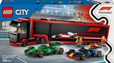 LEGO® City 60445 Camion de F1® avec voitures de F1® RB20 et AMR24 - Lego City - Fnac LEGO® City 60445 Camion de F1® avec voitures de F1® RB20 et AMR24 - Lego City à 71,99 € dans le catalogue Fnac