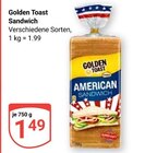 Sandwich Angebote von Golden Toast bei GLOBUS Wolfenbüttel für 1,49 €
