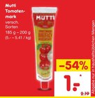 Tomatenmark im Angebot bei Netto Marken-Discount in Rheda-Wiedenbrück Tomatenmark Angebote von Mutti bei Netto Marken-Discount Rheda-Wiedenbrück für 1,00 €