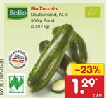 Bio Zucchini im Angebot bei Netto Marken-Discount in Coesfeld Bio Zucchini Angebote von BioBio bei Netto Marken-Discount Coesfeld für 1,29 €