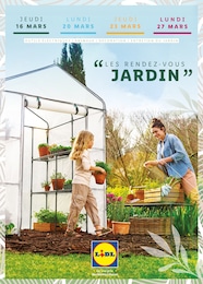 Catalogue Lidl avec 32 pages de promos Prospectus Lidl, "Les rendez-vous jardin", pages, 16/03/2023 - 27/03/2023