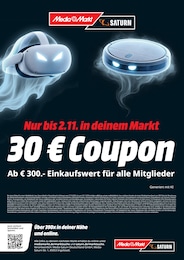 MediaMarkt Saturn Prospekt für Leuna: "30 € Coupon", 1 Seite, 27.10.2026 - 02.11.2026