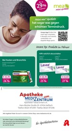 mea - meine apotheke Apotheken Prospekt der aktuellen Woche mit 4 Seiten, gültig von 01.02.2026 bis 28.02.2026, in Böhl-Iggelheim und Umgebung Aktueller mea - meine apotheke Apotheken Prospekt in Böhl-Iggelheim und Umgebung, "Unsere Februar-Angebote" mit 4 Seiten, 01.02.2026 - 28.02.2026