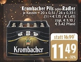 Aktuelle Krombacher Angebote bei E center in Dorsten Aktuelles Pils Angebot bei E center in Dorsten ab 11,49 €