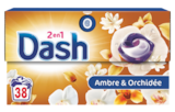 Pods lessive capsules ambre & orchidée - DASH dans le catalogue Supeco