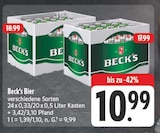 Bier Angebote von Beck's bei EDEKA Chemnitz für 10,99 €