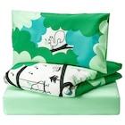 Babybett-Set 3-tlg. grün/türkis Angebote von GRÖNFINK bei IKEA Peine für 19,99 €