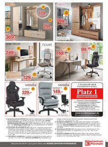 Bürostuhl im Möbelzentrum Pforzheim Prospekt "WOHNTRÄUME ERFÜLLEN. TRAUMREISE GEWINNEN." mit 20 Seiten (Karlsruhe)